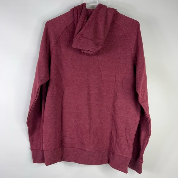Hooey Mens Maverick Hoodie Sweatshirt Burgundy Heathered Pockets Full Zip S New - Picture 2 of 12